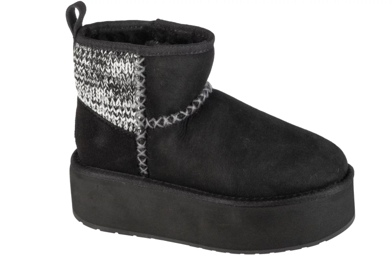 EMU Australia Stinger Knit Flatform W13143-BLAK EMU Australia Stinger Knit Flatform W13143-BLAK