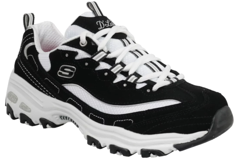 Skechers D'Lites - Biggest Fan 11930-BKW Skechers D'Lites - Biggest Fan 11930-BKW