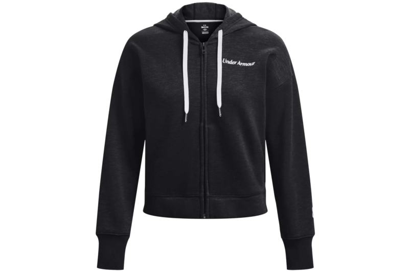 Under Armour Essential Fleece Script FZ Hoodie 1374106-001 Under Armour Essential Fleece Script FZ Hoodie 1374106-001
