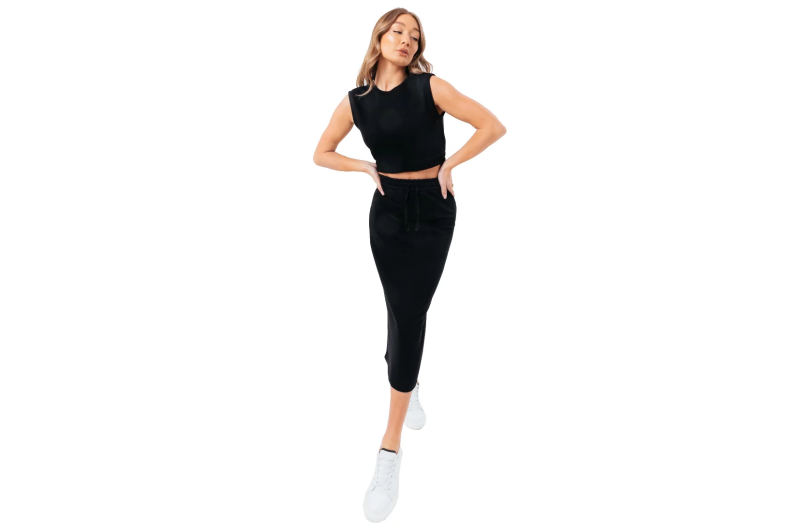 Justhype Sweat Midi Skirt Loungewear Set LABON008 Justhype Sweat Midi Skirt Loungewear Set LABON008