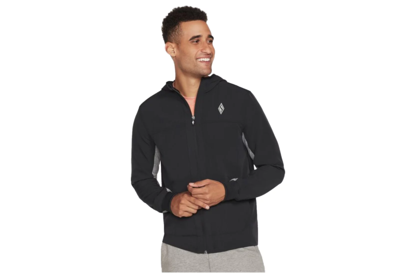 Skechers Skechweave Premium Hooded Jacket M1JA123-BLK Skechers Skechweave Premium Hooded Jacket M1JA123-BLK