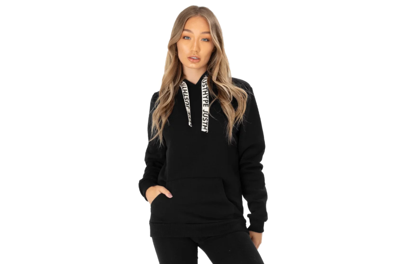 Justhype Drawcord Hoodie NXTWOM3017 Justhype Drawcord Hoodie NXTWOM3017