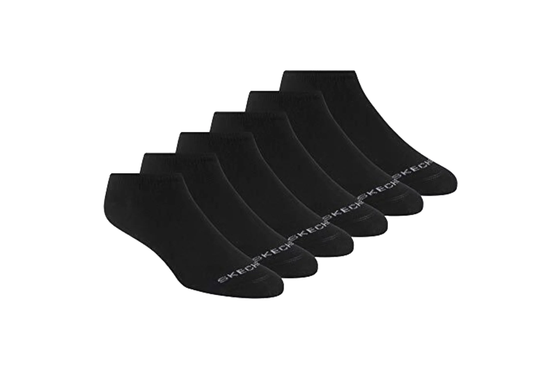 Skechers 6pk Womens Cotton Nshw Socks S116979-BLK Skechers 6pk Womens Cotton Nshw Socks S116979-BLK