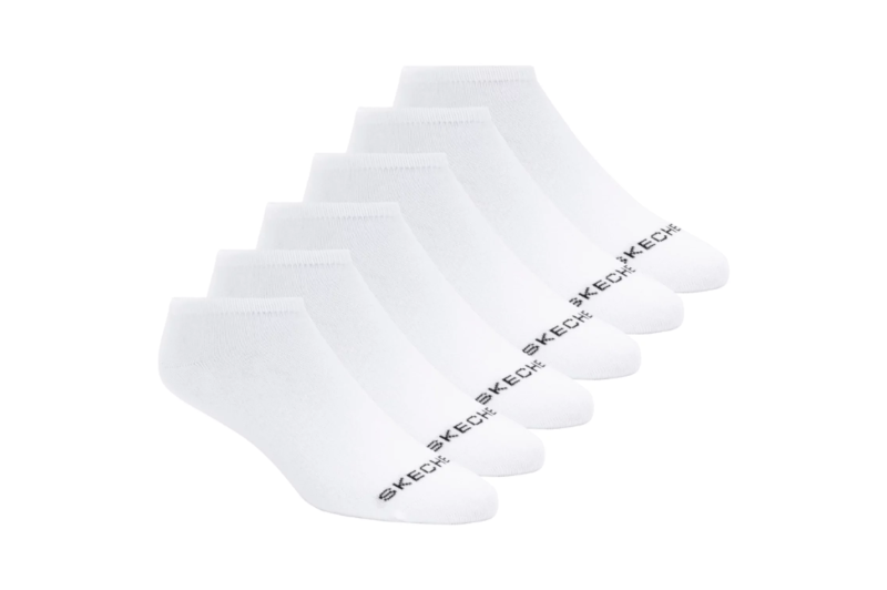 Skechers 6pk Womens Cotton Nshw Socks S116979-WHT Skechers 6pk Womens Cotton Nshw Socks S116979-WHT