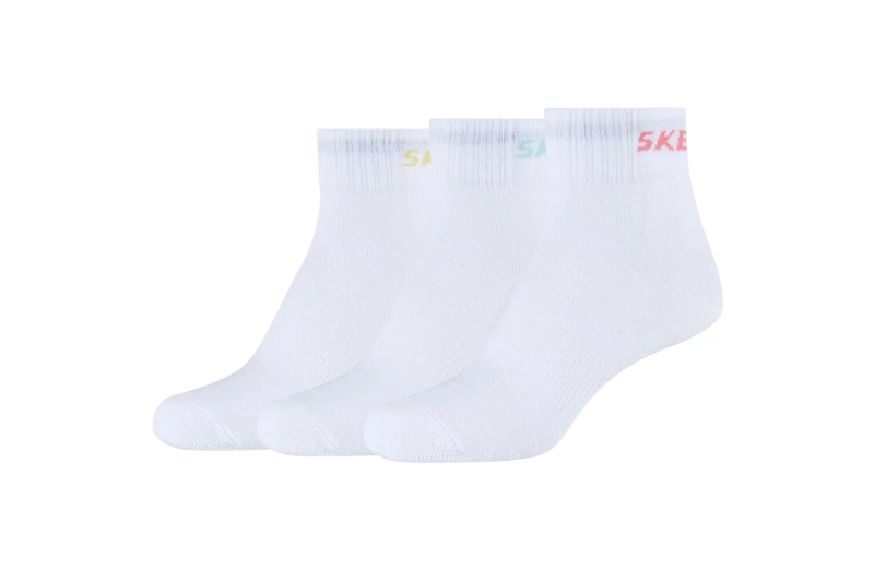 Skechers 3PPK Wm Mesh Ventilation Quarter Socks SK42022-1000 Skechers 3PPK Wm Mesh Ventilation Quarter Socks SK42022-1000
