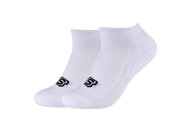 Skechers 2PPK Basic Cushioned Sneaker Socks SK43024-1000 Skechers 2PPK Basic Cushioned Sneaker Socks SK43024-1000
