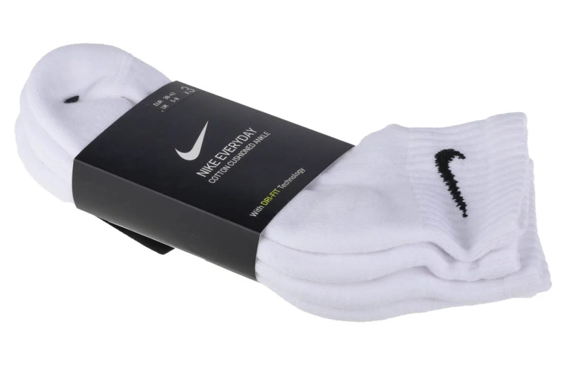 Nike Everyday Cush Ankle 3-Pack Socks SX7667-100 Nike Everyday Cush Ankle 3-Pack Socks SX7667-100