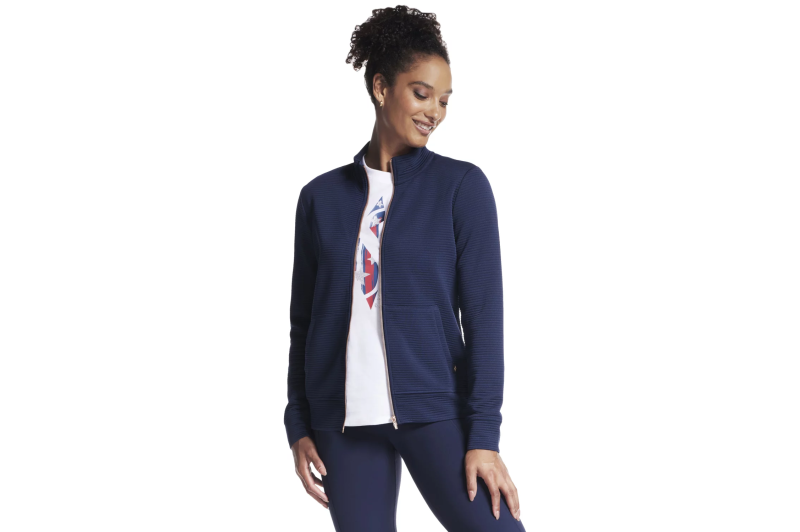 Skechers Go Walk Everywhere Full Zip Hoodless W3JA261-NVY Skechers Go Walk Everywhere Full Zip Hoodless W3JA261-NVY