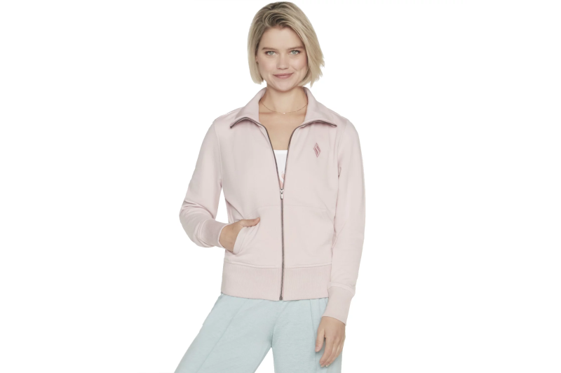 Skechers The Hoodless Hoodie Diamond Jacket W3JA262-LPK Skechers The Hoodless Hoodie Diamond Jacket W3JA262-LPK