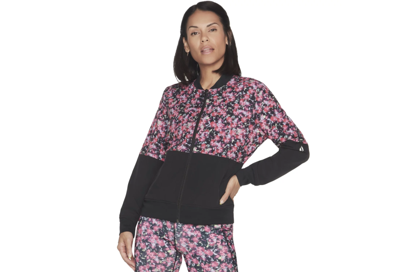 Skechers Fantasy Fields Reversible Bomber Jacket WJA314-BKRB Skechers Fantasy Fields Reversible Bomber Jacket WJA314-BKRB