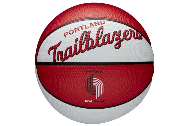 Wilson Team Retro Portland Trail Blazers Mini Ball WTB3200XBPOR Wilson Team Retro Portland Trail Blazers Mini Ball WTB3200XBPOR
