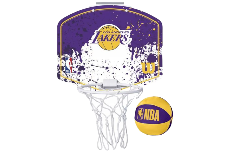 Wilson NBA Team Los Angeles Lakers Mini Hoop WTBA1302LAL Wilson NBA Team Los Angeles Lakers Mini Hoop WTBA1302LAL