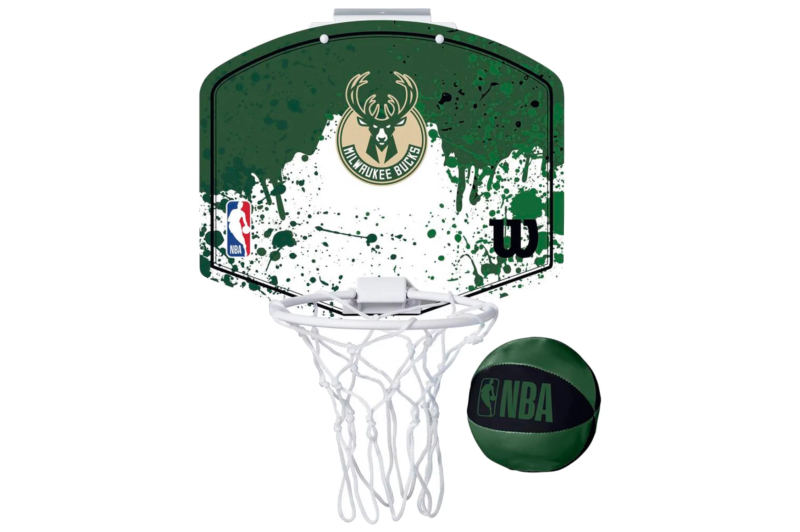 Wilson NBA Team Milwaukee Bucks Mini Hoop WTBA1302MIL Wilson NBA Team Milwaukee Bucks Mini Hoop WTBA1302MIL