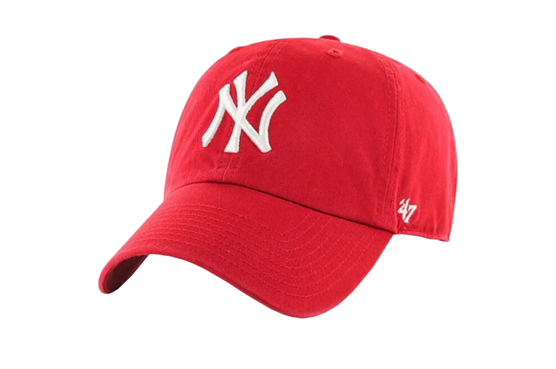 47 Brand New York Yankees MLB Clean Up Cap B-RGW17GWS-RD 47 Brand New York Yankees MLB Clean Up Cap B-RGW17GWS-RD