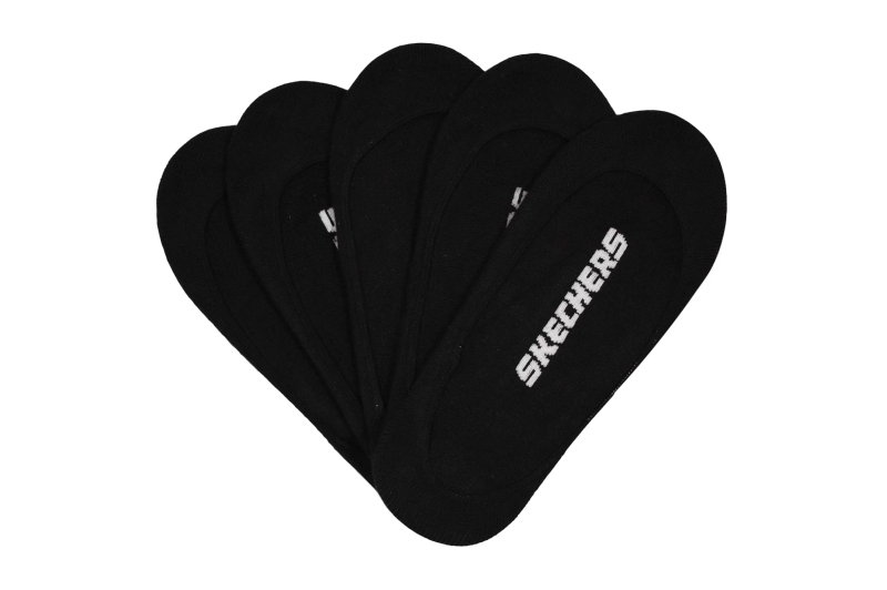Skechers 5pk Womens Non Terry Socks S110703-BLK Skechers 5pk Womens Non Terry Socks S110703-BLK