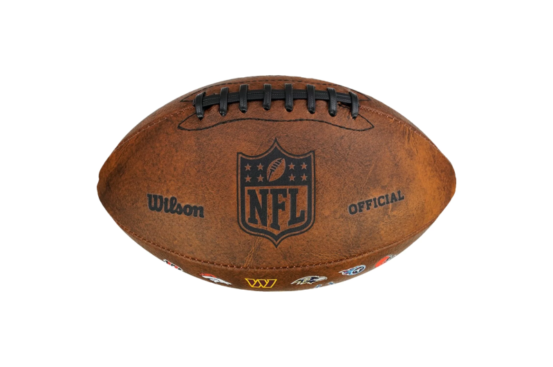 Wilson NFL Official Throwback 32 Team Logo Ball WTF1758XBNF32 Wilson NFL Official Throwback 32 Team Logo Ball WTF1758XBNF32
