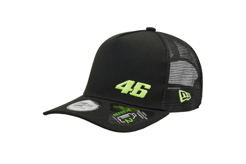 New Era Repreve Flawless A-Frame Trucker VR46 Cap 60221537 New Era Repreve Flawless A-Frame Trucker VR46 Cap 60221537