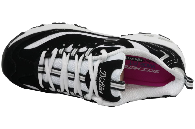 Skechers D'Lites - Biggest Fan 11930-BKW Skechers D'Lites - Biggest Fan 11930-BKW