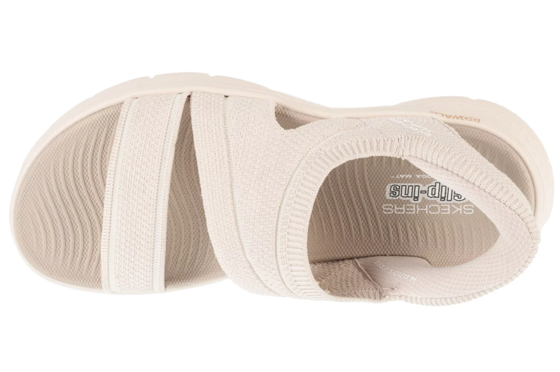Skechers Slip-Ins: Go Walk Flex Sandal - Enticing 141482-NAT Skechers Slip-Ins: Go Walk Flex Sandal - Enticing 141482-NAT