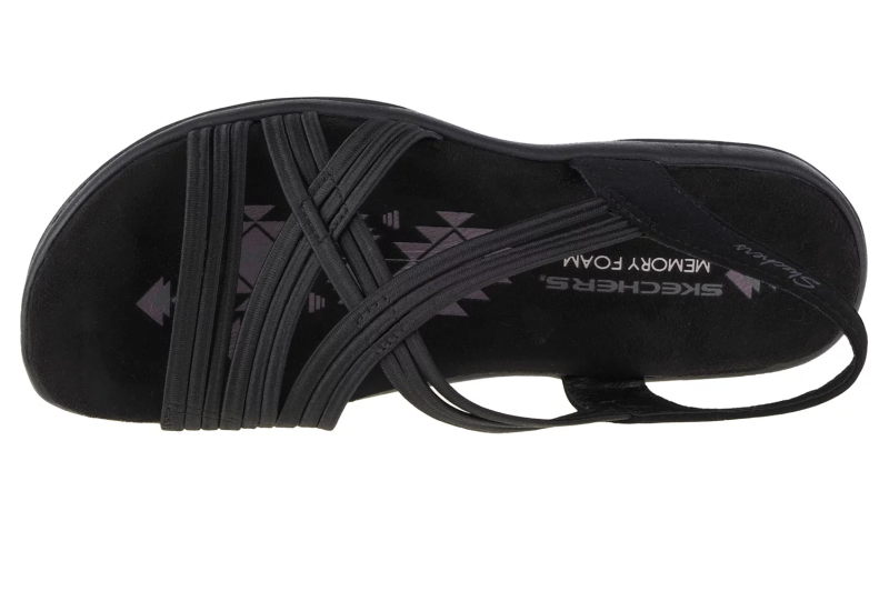 Skechers Reggae Slim Simply Stretch Sandals 163023-BLK Skechers Reggae Slim Simply Stretch Sandals 163023-BLK