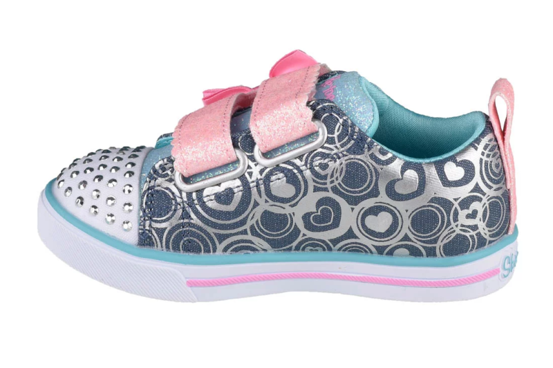 Skechers Sparkle Lite-Lil Heartsland 314754N-DMLT Skechers Sparkle Lite-Lil Heartsland 314754N-DMLT