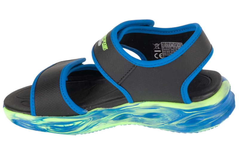 Skechers S-Lights: Sola Glow Sandal - Fusion Brights 407032L-BKBL Skechers S-Lights: Sola Glow Sandal - Fusion Brights 407032L-BKBL