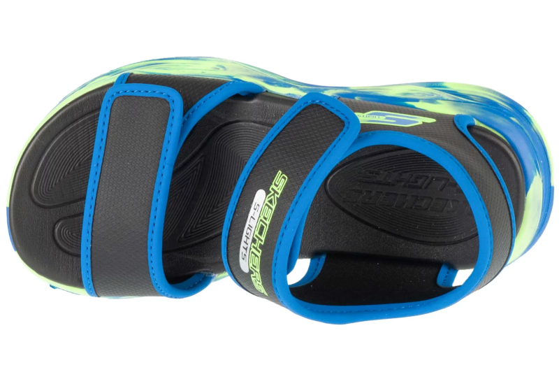 Skechers S-Lights: Sola Glow Sandal - Fusion Brights 407032L-BKBL Skechers S-Lights: Sola Glow Sandal - Fusion Brights 407032L-BKBL