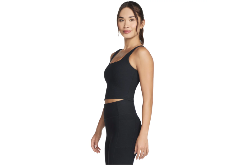 Skechers Go Flex Rib Longline Bra BR1-BLK Skechers Go Flex Rib Longline Bra BR1-BLK