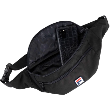 Fila Bissau Coated Canvas Double Zipper Waist Bag FBU0010-80009 Fila Bissau Coated Canvas Double Zipper Waist Bag FBU0010-80009