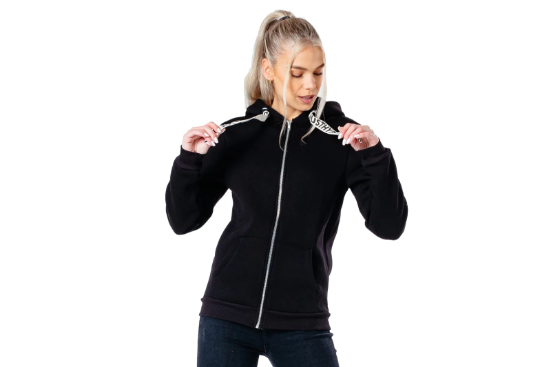 Justhype Drawstring Zip Hoodie HYPWOMHOOD001 Justhype Drawstring Zip Hoodie HYPWOMHOOD001