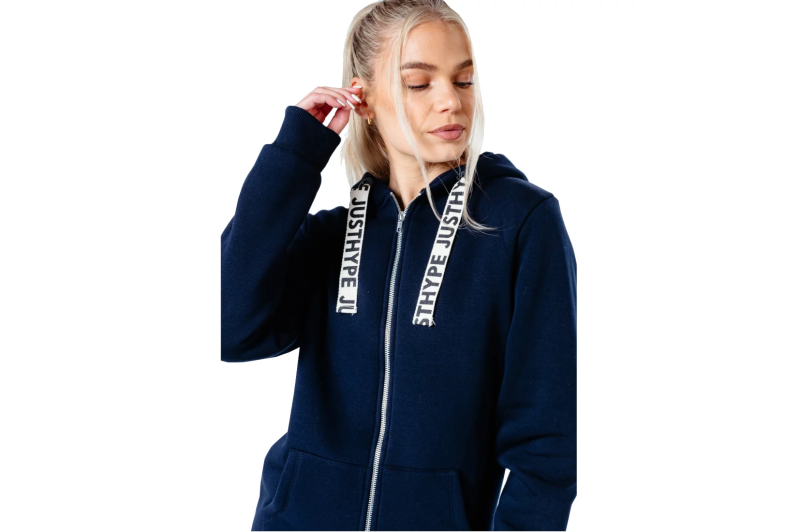 Justhype Drawstring Zip Hoodie HYPWOMHOOD003 Justhype Drawstring Zip Hoodie HYPWOMHOOD003