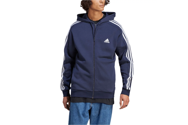 adidas Essentials Fleece 3-Stripes FZ Hoodie IJ6478 adidas Essentials Fleece 3-Stripes FZ Hoodie IJ6478