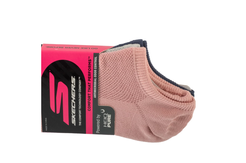 Skechers 3pk Womens Microfiber Non Terry No Show S101720-HPKNV Skechers 3pk Womens Microfiber Non Terry No Show S101720-HPKNV