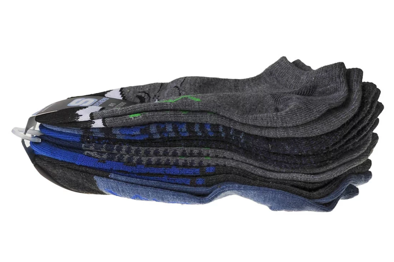 Skechers Boys 6pk Low Cut Dinos S111627-AST Skechers Boys 6pk Low Cut Dinos S111627-AST
