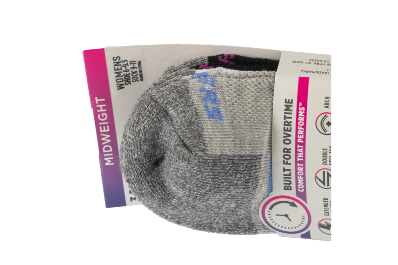 Skechers 3pk Work Lowcut Womens Socks S119052-GRBK Skechers 3pk Work Lowcut Womens Socks S119052-GRBK