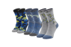 Skechers 3PPK Boys Casual Glow In The Dark Socks SK41078-9303 Skechers 3PPK Boys Casual Glow In The Dark Socks SK41078-9303