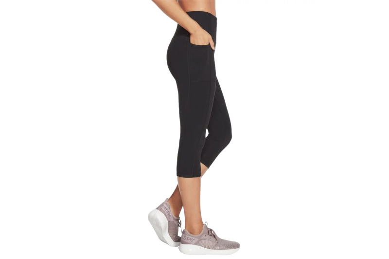 Skechers Go Walk High Waisted Capri Short W2CP2-BLK Skechers Go Walk High Waisted Capri Short W2CP2-BLK