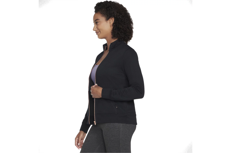 Skechers Go Walk Everywhere Full Zip Hoodless W3JA261-BLK Skechers Go Walk Everywhere Full Zip Hoodless W3JA261-BLK