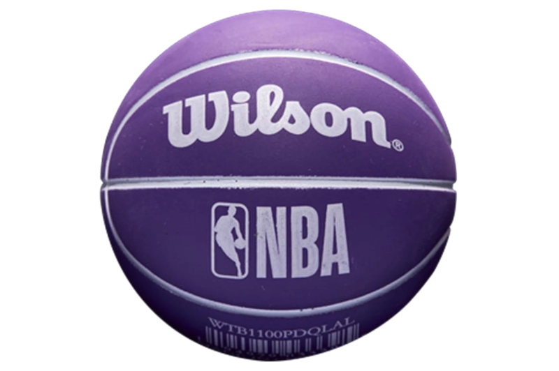 Wilson NBA Dribbler Los Angeles Lakers Mini Ball WTB1100PDQLAL Wilson NBA Dribbler Los Angeles Lakers Mini Ball WTB1100PDQLAL