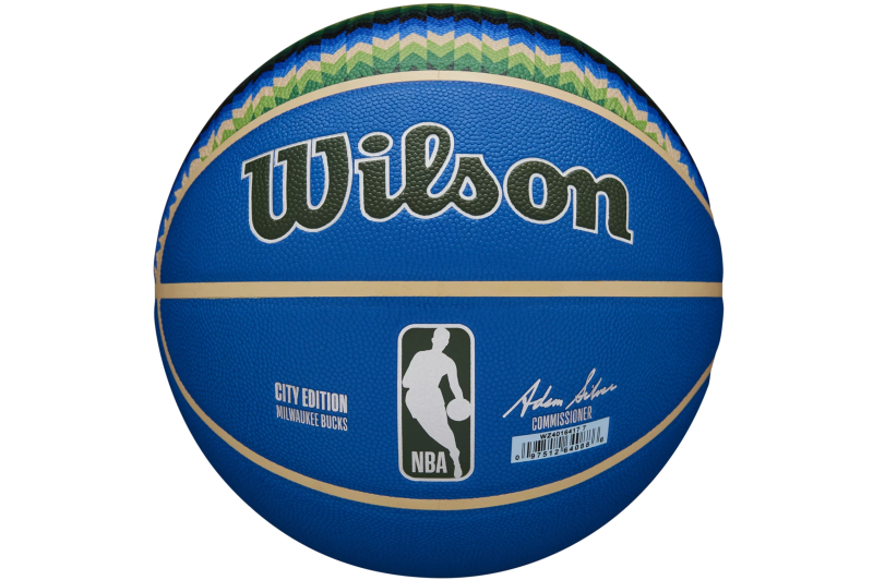 Wilson NBA Team City Collector Milwaukee Bucks Ball WZ4016417ID Wilson NBA Team City Collector Milwaukee Bucks Ball WZ4016417ID