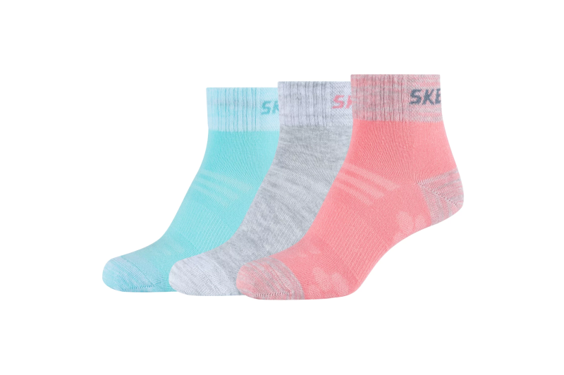 Skechers 3PPK Wm Mesh Ventilation Quarter Socks SK42022-3060 Skechers 3PPK Wm Mesh Ventilation Quarter Socks SK42022-3060
