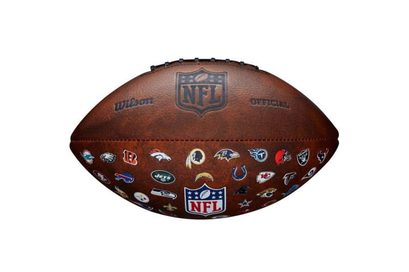 Wilson NFL JR Throwback FB 32 Team Logo Ball WTF1534XBNFL Wilson NFL JR Throwback FB 32 Team Logo Ball WTF1534XBNFL