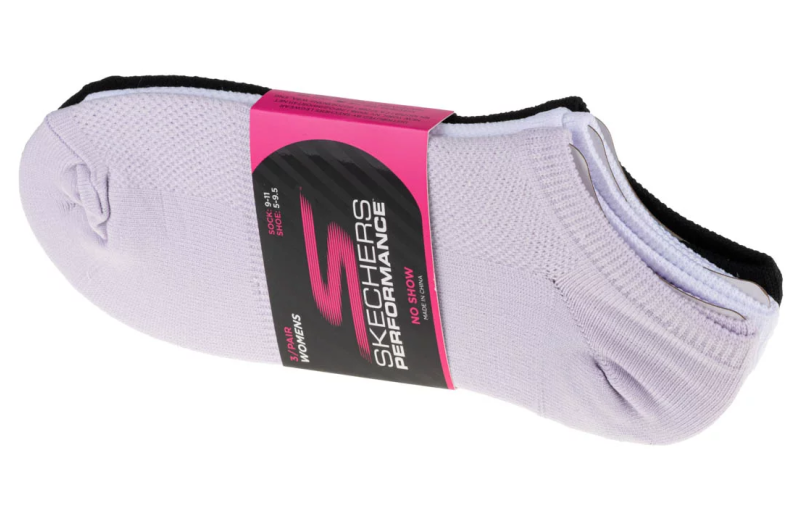 Skechers 3pk Womens Super Stretch Socks S101720-LVMT Skechers 3pk Womens Super Stretch Socks S101720-LVMT