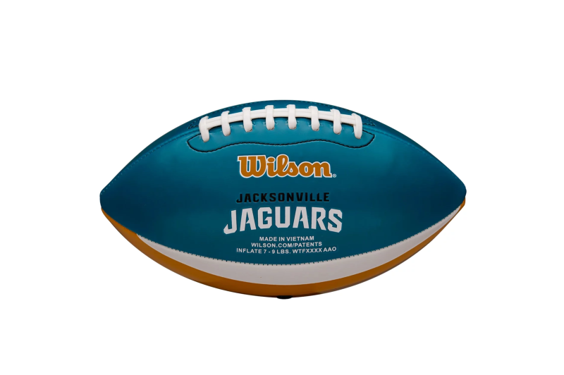 Wilson NFL Team Peewee Jacksonville Jaguars Mini Ball WTF1523XBJX Wilson NFL Team Peewee Jacksonville Jaguars Mini Ball WTF1523XBJX