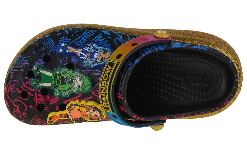 Crocs Rainbow High Cutie Crush Kids Clog 208116-90H Crocs Rainbow High Cutie Crush Kids Clog 208116-90H